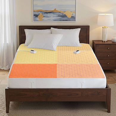 Serta® Microfiber Zoned Control Heated Mattress Pad with 10 Heating Levels