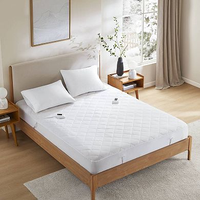 Serta® Microfiber Zoned Control Heated Mattress Pad with 10 Heating Levels