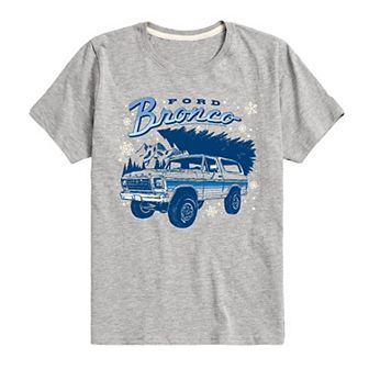 Boys 8-20 Ford Bronco Christmas Tree Winter Graphic Tee
