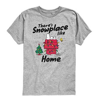 Boys 8-20 Peanuts Snoopy There's Snowplace Like Home Graphic Tee