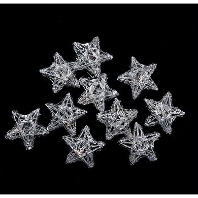 PENN 10-ct. Battery-Operated LED Glass Star Christmas String Lights