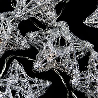 PENN 10-ct. Battery-Operated LED Glass Star Christmas String Lights
