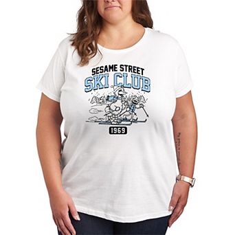 Plus Size Sesame Street Ski Club Graphic Tee