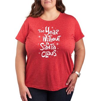 Plus Size The Year Without A Santa Claus Logo Graphic Tee