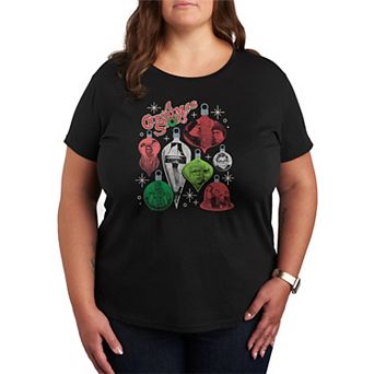 Plus Size A Christmas Story Ornament Grid Graphic Tee