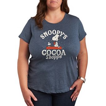 Plus Size Peanuts Snoopy's Cocoa Shoppe Graphic Tee