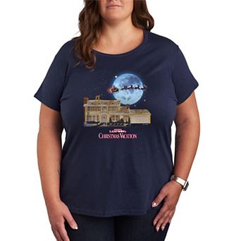 Plus Size National Lampoon's Christmas Vacation Griswold's House Graphic Tee