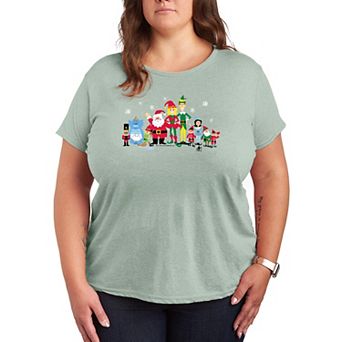 Plus Size Elf Group Graphic Tee