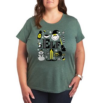 Plus Size Elf Icons Graphic Tee