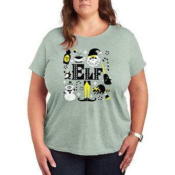 Plus Size Elf Icons Graphic Tee