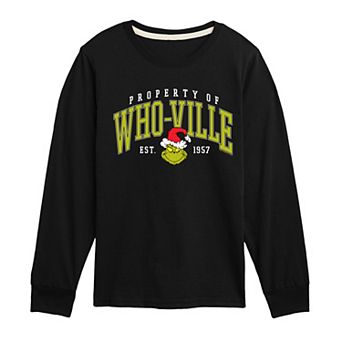 Boys 8-20 Dr. Seuss The Grinch Who-ville Long Sleeve Graphic Tee