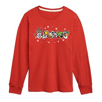 Boys 8-20 Looney Tunes Holiday Long Sleeve Graphic Tee