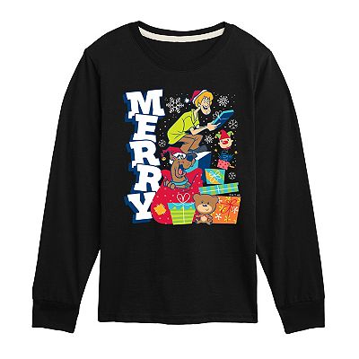 Boys 8-20 Scooby Doo Merry Long Sleeve Graphic Tee