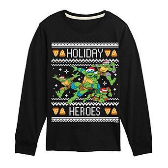 Boys 8-20 Teenage Mutant Ninja Turtles Holiday Heroes Long Sleeve Graphic Tee