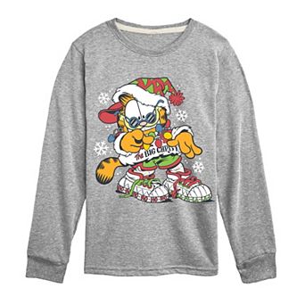 Boys 8-20 Garfield The Big Chris K Long Sleeve Graphic Tee