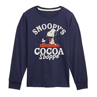 Boys 8-20 Peanuts Snoopy's Cocoa Shoppe Long Sleeve Graphic Tee