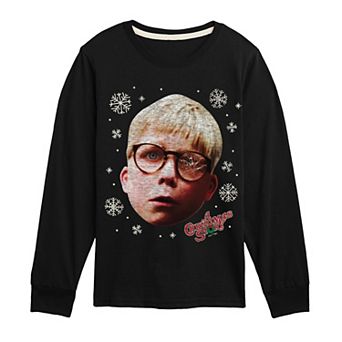 Boys 8-20 A Christmas Story Ralphie Portrait Long Sleeve Graphic Tee