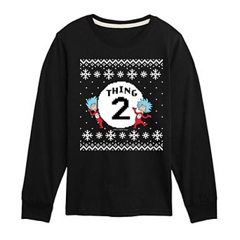 Boys 8-20 Dr. Suess The Cat In The Hat Thing Two Long Sleeve Graphic Tee