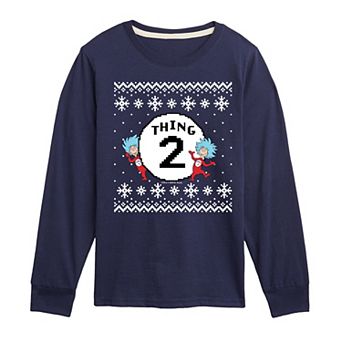 Boys 8-20 Dr. Suess The Cat In The Hat Thing Two Long Sleeve Graphic Tee