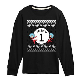 Boys 8-20 Dr. Seuss The Cat In The Hat Thing One Long Sleeve Graphic Tee