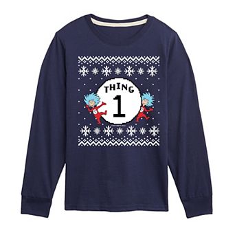 Boys 8-20 Dr. Seuss The Cat In The Hat Thing One Long Sleeve Graphic Tee