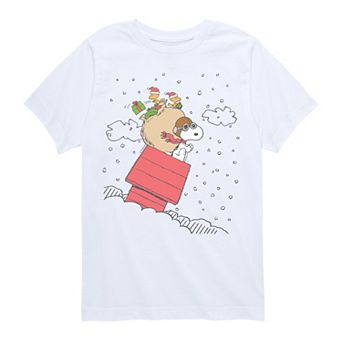 Boys 8-20 Peanuts Snoopy & Woodstock House Sled Graphic Tee