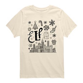 Boys 8-20 Elf Icon Doodles Graphic Tee