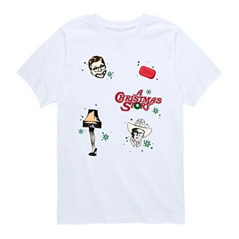 Boys 8-20 A Christmas Story Icon Collage Graphic Tee