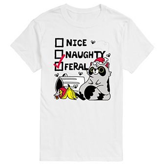 Big & Tall Nice Naughty Feral Graphic Tee