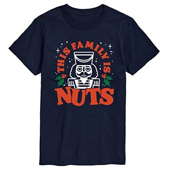 Big & Tall This Family Is Nuts Graphic Tee