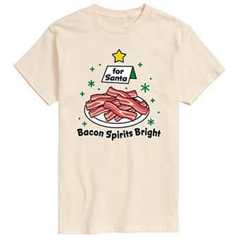 Big & Tall Bacon Spirits Bright Graphic Tee