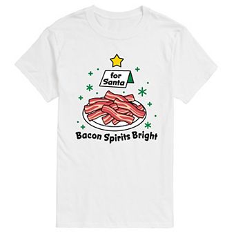 Big & Tall Bacon Spirits Bright Graphic Tee
