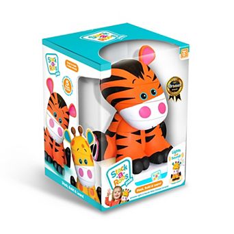 Stack-a-Roos Baby Tiger, Jungle Animal Stacking STEM Toy for Babies, Toddlers