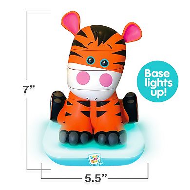 Stack-a-Roos Baby Tiger, Jungle Animal Stacking STEM Toy for Babies, Toddlers
