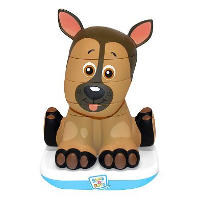 Stack-a-Roos Shepherd Puppy, Animal Stacking STEM Toy for Babies, Toddlers