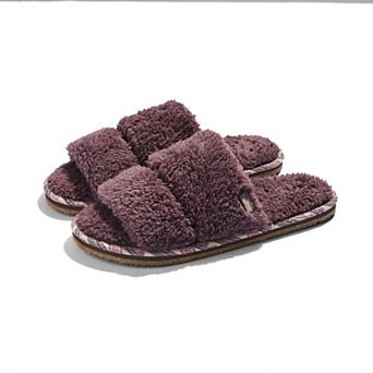 Women’s Equinox Sherpa Double Strap Slippers / House Shoes