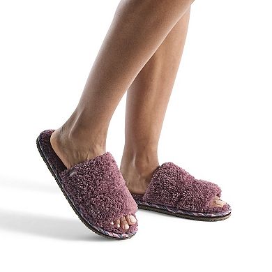 Women’s Equinox Sherpa Double Strap Slippers / House Shoes