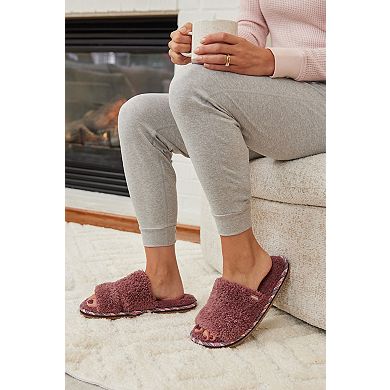 Women’s Equinox Sherpa Double Strap Slippers / House Shoes