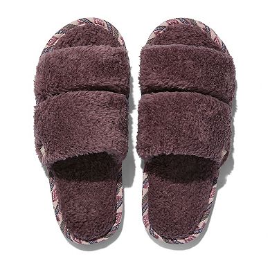 Women’s Equinox Sherpa Double Strap Slippers / House Shoes