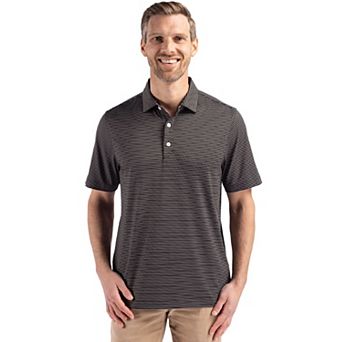 Cutter & Buck Forge Fine Line Stripe Stretch Recycled Mens Polo