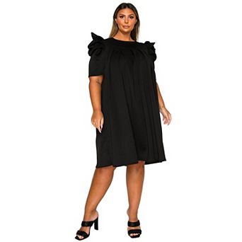 Plus Size Zaya Pleated Swing Dress