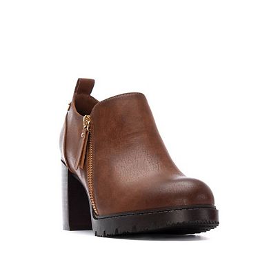Women's Zipper Block Heel Pumps By XTI 144301