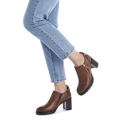 Women's Zipper Block Heel Pumps By XTI 144301