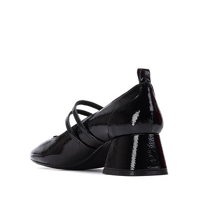 Women's Block Heel Pointy Toe Pumps By XTI 144255