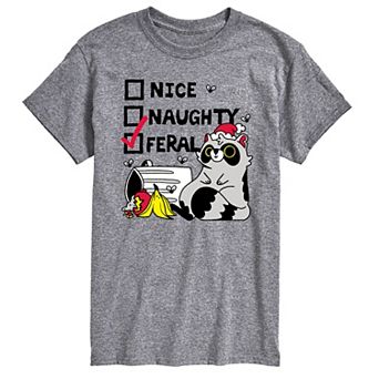 Men's Nice Naughty Feral Graphic Tee