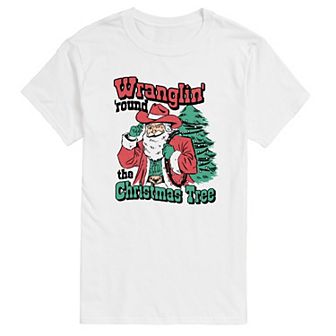 Men's Wranglin' 'Round the Christmas Tree Graphic Tee