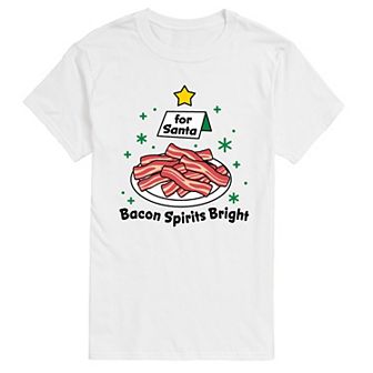 Men's Bacon Spirits Bright Graphic Tee