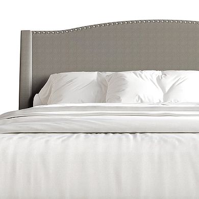 Modern Linen Platform Bed with Storage