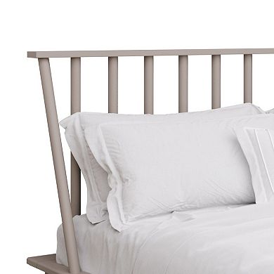 Vintage Wooden Platform Bed