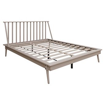 Vintage Wooden Platform Bed